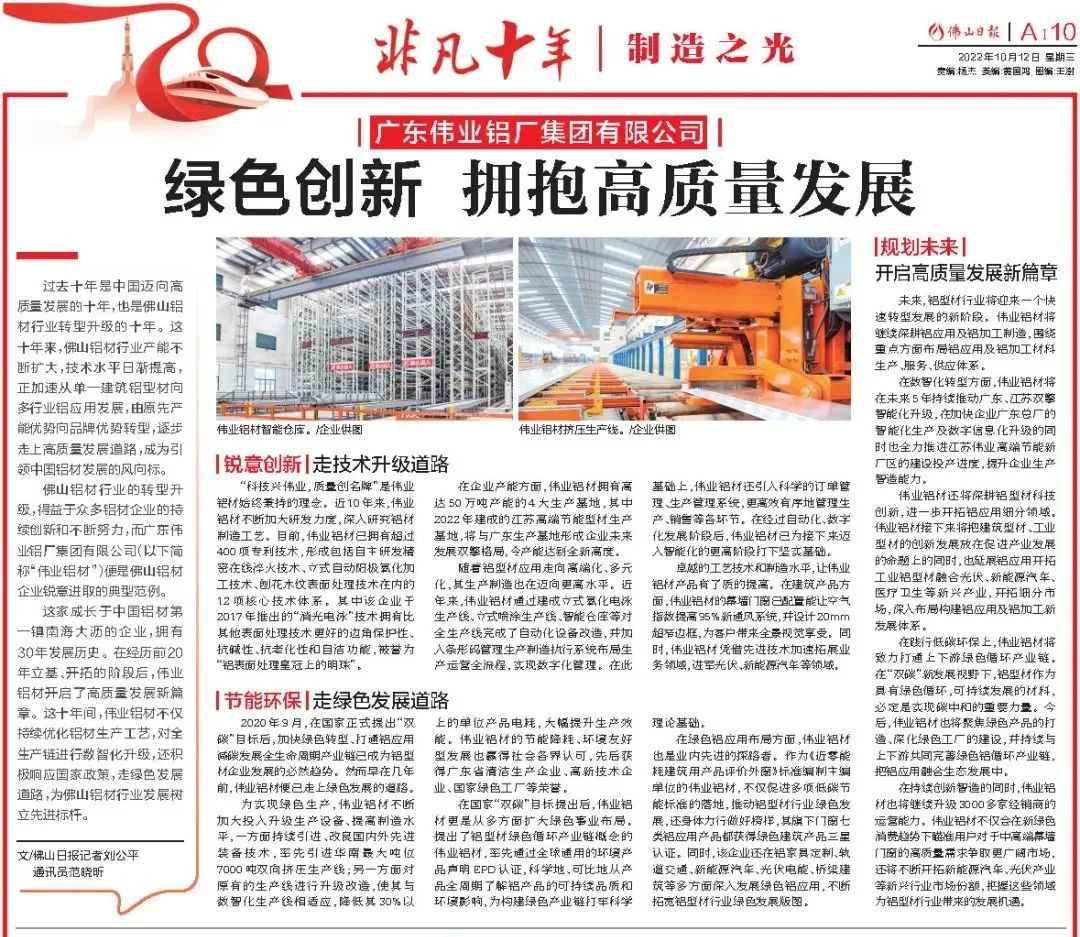 zoty中欧体育铝材：绿色创新，拥抱高质量发展 | 拉萨日报专题报路